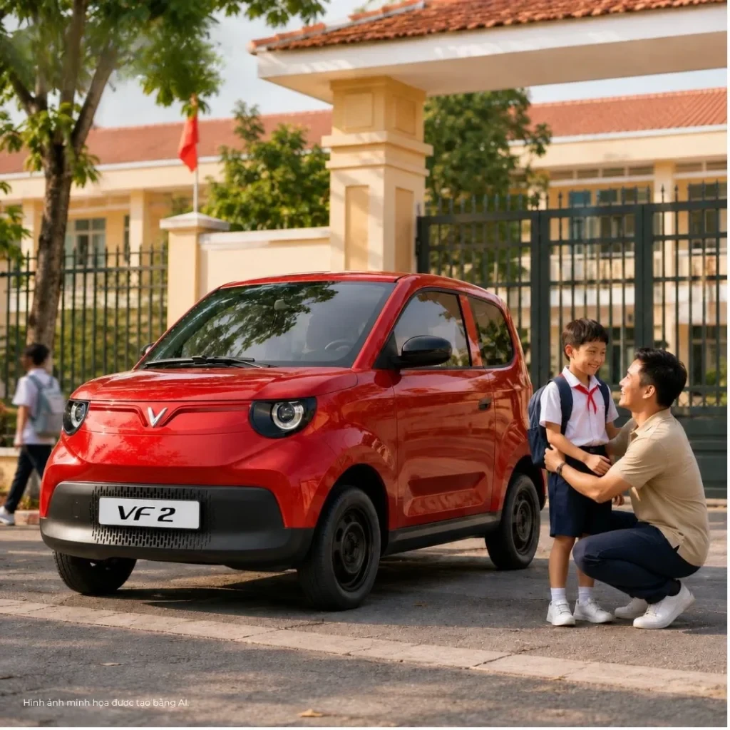 Chuyển từ xe máy lên ô tô: VF 2 có gì cho gia đình?